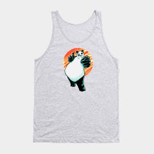 Buddy Panda with Orange Background Tank Top